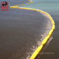 Barreira de contenção de derramamento de óleo de barreira de algas marinhas tipo flutuador de PVC para assuntos marinhos